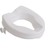 Rehausseur de toilettes - aidapt - viscount - taille 5 cm - sans couvercle - blanc - universel