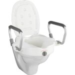Rehausseur wc - secura - 10 cm - poignées d'appui - plastique - universel Rehausseur wc - secura - 10 cm - poignées d'appui - plastique - universel