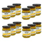 Reine de dijon - lot 12x moutarde au miel - pot 220g
