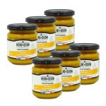 Reine de dijon - lot 6x moutarde au miel - pot 220g