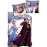 Parure de couette - homerokk - reine des neiges - 140x200 cm - drap housse 90x190 - blanc