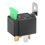 Relais  fusible automobile contacts normalement ouverts de la voiture noire  4 broches c c 12v 30a ...