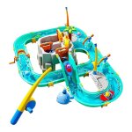 Relaxdays piste aquatique enfants hxlxp 71x71x101 cm ext�rieur bateaux & p�che canal plastique abs / ...
