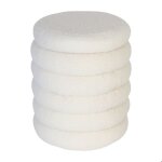 Relaxdays tabouret avec rangement tissu boucl� effet teddy h x p : 44 x 37 cm style boh�me / scandinave ...