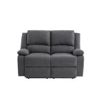 Relaxxo - canap de relaxation lectrique 2 places en tissu leo