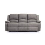 Relaxxo - canap de relaxation lectrique 3 places microfibre leo
