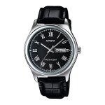 Montre - casio - mtpv006l1b - cuir - analogique - ronde