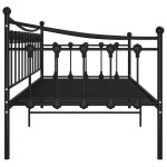 Remise 2026�cadre de canap� - lit simple - banquette lit adulte - sans matelas - noir - m�tal 90x200cm ...