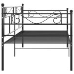 Remise 2026�cadre de canap� - lit simple - banquette lit adulte - sans matelas - noir - m�tal 90x200cm ...