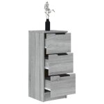 Remise 2026�enfilade de rangement gris - buffet bas - sonoma gris - 30x30x70cm - bois ding�nierie 736 ...