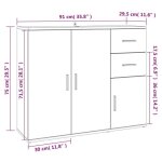 Remise 2026�enfilade de rangement gris - buffet bas - sonoma gris - 91x295x75cm - bois ding�nierie 122 ...