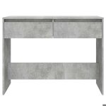 Remise 2026�grand table dappoint gris - table console - console dentree gris b�ton - 100x35x765cm - bois ...