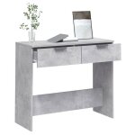 Remise 2026�grand table dappoint gris - table console - console dentree gris b�ton - 90x36x75cm - bois ...
