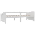 Remise 2026�lit de repos simple - banquette lit adulte - 3 places - sans matelas - blanc - 90x200cm 322 ...