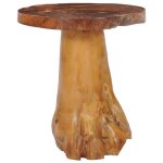 Remise 2026�petite table centrale de salon brun - table basse 40x40cm - bois de teck massif 544 7694045 ...