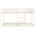 Remise 2026�s�parable en deux lits simples - lit superpos� enfant - sans matelas - blanc - 80x200cm - ...