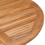 Remise 2026�table dext�rieur 2 ou 4 personnes brun - table � d�ner de jardin - pliable �110x75cm - bois ...