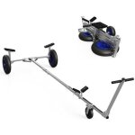 Remorque chariot de mise  leau pour bateaux pneumatiques driveurs annexes suprod tr350 - l noir / bleu ...