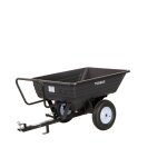 Remorque simple essieu 225 kg benne en plastique pe basculante 1016 x 838 x 270 mm torros ahr225p2
