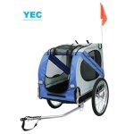 Remorque de v�lo pour chien pliable - yec - capacit� de charge 40kg - couleur bleu - poids jusqu� 10 ...