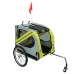 Remorque de vélo pour chien pliable - ygongmyl - jaune / gris - 40 kg - 73x137x90 cm Remorque de vélo pour chien pliable - ygongmyl - jaune / gris - 40 kg - 73x137x90 cm