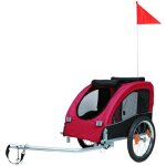Remorque de vlo pour chien trixie - noir / rouge - 46x50x74 cm - cadre mtal solide et facile d'entretien ...