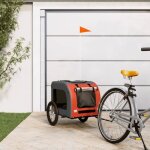 Remorque de vélo pour chien - vidaxl - orange et gris - poids jusqu'à 45 kg - vélo loisir - adulte Remorque de vélo pour chien - vidaxl - orange et gris - poids jusqu'à 45 kg - vélo loisir - adulte