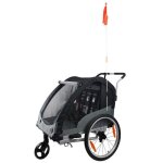 Remorque vlo enfant - bike original - journey - noir - 45 kg