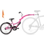 Remorque � v�lo weeride copilot rose - trailerbike fort et luxueux pliable