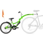 Remorque  vlo weeride copilot - vert - jusqu 45 kg - trailerbike fort et luxueux
