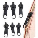 Remplacement du curseur de fermeture à glissière 6pcs curseurs de fermeture Éclair tête de fermeture ... Remplacement du curseur de fermeture à glissière 6pcs curseurs de fermeture Éclair tête de fermeture ...