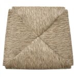 Remplacement si�ge chaises paille rivi�re arte povera - jaune - blanc - torsad� main - 4 pi�ces