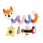 Renard roux 679 - jouets de si�ge de voiture en spirale pour b�b� jouets de poussette pour nouveau n� ...