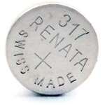 Renata - swatch group - pile bouton oxyde argent 317 renata 1. 55v 10. 5mah - blister(s) x 11343