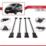Compatible avec renault trafic 3 (x82) 2015 - 2026 fly model barres de toit railing porte - bagages de ...