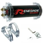 Renegade rx1200 power cap condensateur audio 12 farad pour systmes jusqu 1200 watts rms 1 2 3 4 5 10 ...