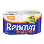 Renova lot de 2 rouleaux de papiers toilettes renova super