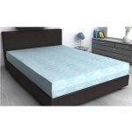 Protge matelas - rnove - 160x200 cm - couleur bleu - impermable - lavable en machine