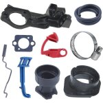 Rparation du collecteur dentre kt pour husqvarna 346xp 351 353 bride dadmission de carb de trononneuse ...