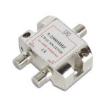 R�partiteur tv - non sp�cifi� - 1 entr�e 2 sorties - fr�quence 5 - 2500mhz - 2 voies - couleur noire