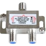 Répartiteur antenne tv ou sat - konig - 1 entrée 2 sorties - 6. 5 db - 5 - 2400 mhz - zinc nickelé Répartiteur antenne tv ou sat - konig - 1 entrée 2 sorties - 6. 5 db - 5 - 2400 mhz - zinc nickelé