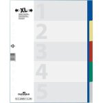 R�pertoire 5 touches - durable - extra - large - multicolore - format a4 - onglets inscriptibles