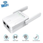 Rpteur wifi amplificateur extender ap 1200 mbps 2 port ethernet, couvre jusqu' 100 m, compatible avec ...