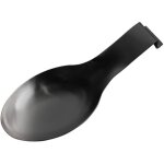 Repose cuill�re - ustensiles de cuisine - acier inoxydable - 24. 4x9. 5cm - noir - multifonctionnel