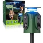 Repulsif chat exterieur solaire 360� r�pulsif chat ultrason avec d�tecteur et flash 5 modes de r�glage ...