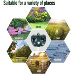 R�pulsif chat ultrason solaire r�pulsif anti chats imperm�able et fr�quence r�glable - avec alarme et ...