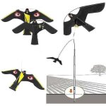 R�pulsif oiseaux cerf - volant 140 cm ? mat�riau imperm�able ? yeux r�fl�chissants pour zone sans oiseaux ...