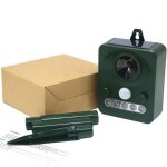 R�pulsif solaire ext�rieur anti - animal - ultrasons et led pour oiseaux �cureuils souris - d�tection ...