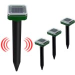 Rpulsif taupe ultrason solairerpulsif serpent ultrason lot de 4ip65 rpulsif solaire de taupepour la ...