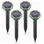 Rpulsif tauperpulsif taupe ultrason 4pcsrpulsif solaire pour anti taupeanti tauperpulsifs  ultrasons ...